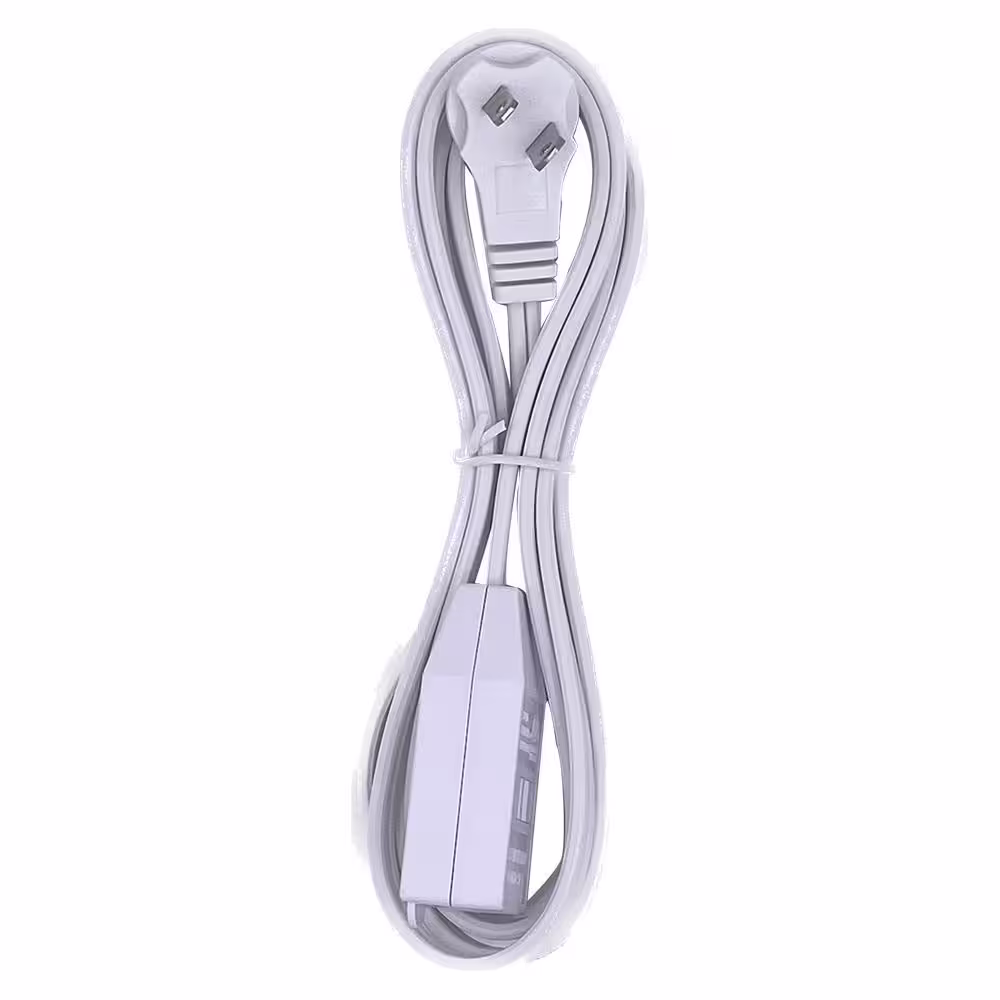 HDX 6 ft. 16/2 Light Duty Indoor Tight Space Extension Cord, White