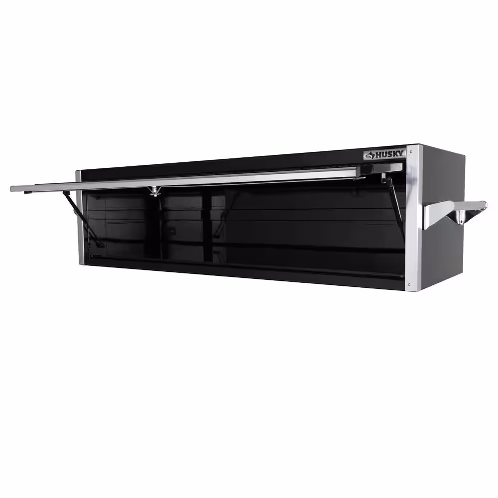 Husky 72 in. W x 24.5 in. D Professional Duty 20-Drawer Mobile Workbench Combo w/ 2 Side Lockers, Top Locker and Top Hutch