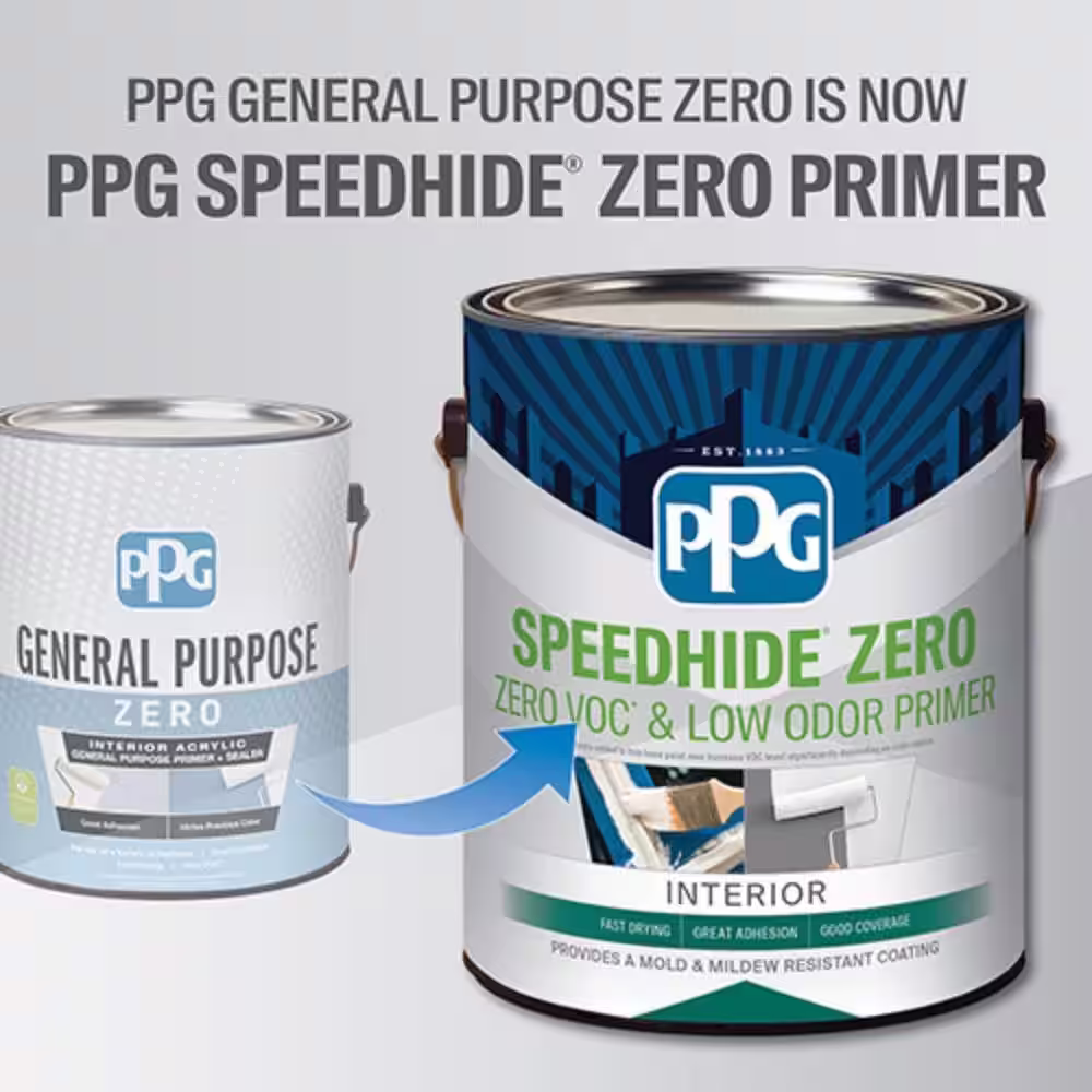 PPG Speedhide Zero 5 gal. White Interior General Zero VOC Purpose Primer