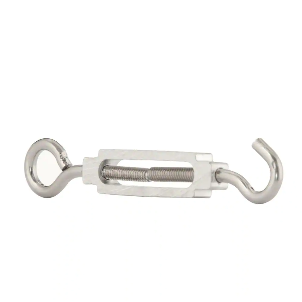 Everbilt 1/4 in. x 5-1/4 in. Stainless Steel Hook and Eye Turnbuckle