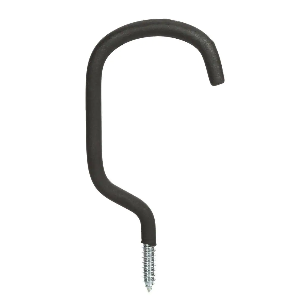 Husky Gray 1-Bike Heavy-Duty Vinyl-Coated Screw-In Bike Storage Hook