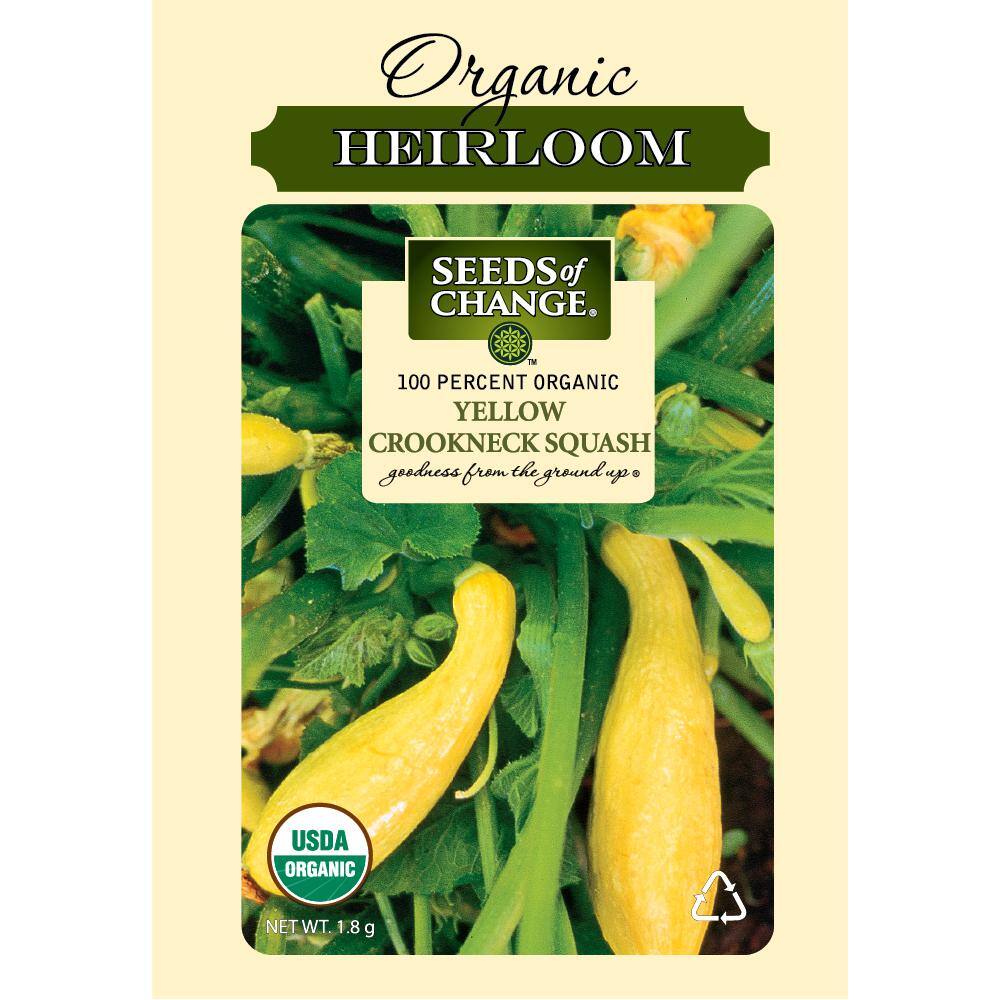 Seeds of Change Yellow Squash Crookneck Seeds Pack