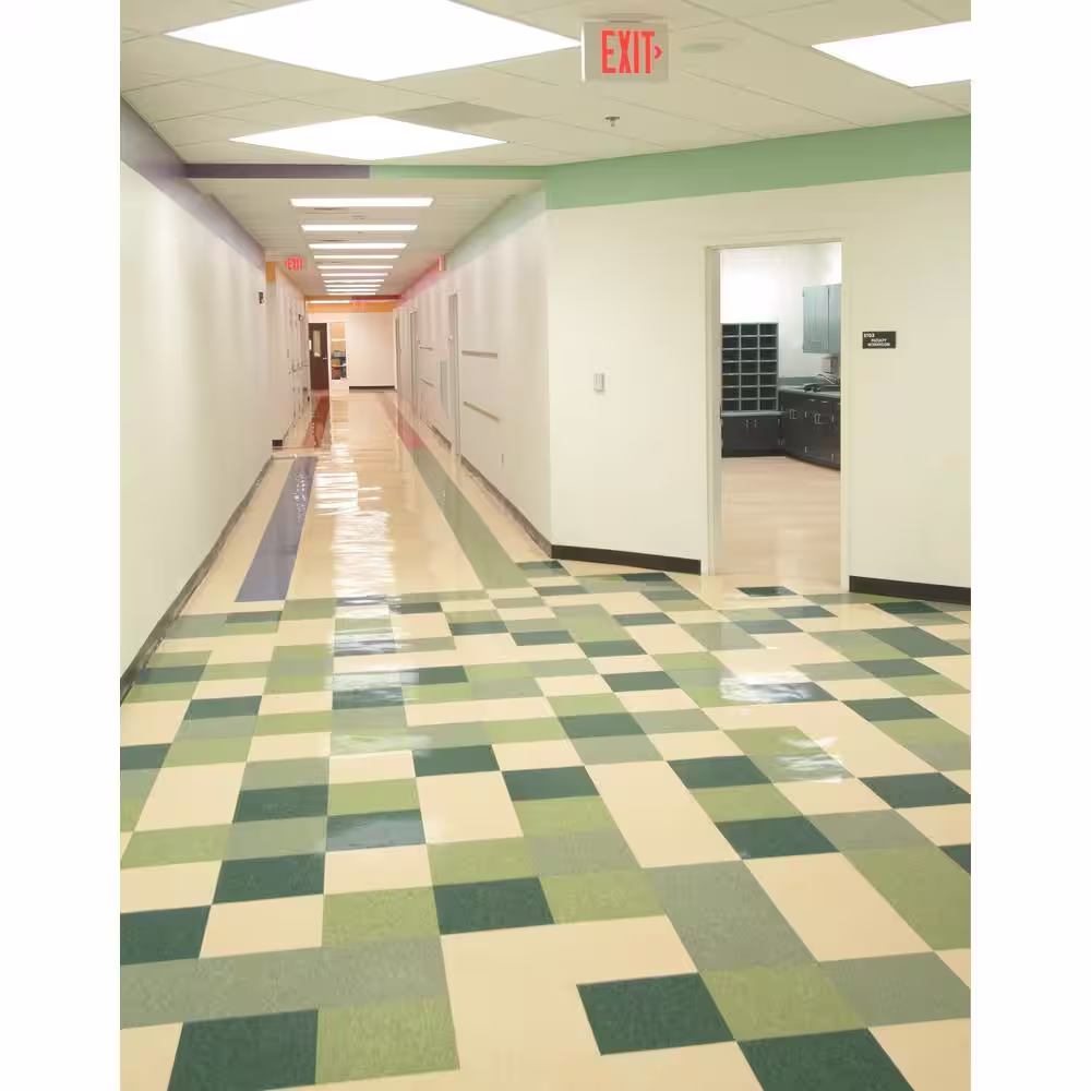Armstrong Flooring Imperial Texture VCT 12 in. x 12 in. Granny Smith Standard Excelon Commercial Vinyl Tile (45 sq. ft. / case)