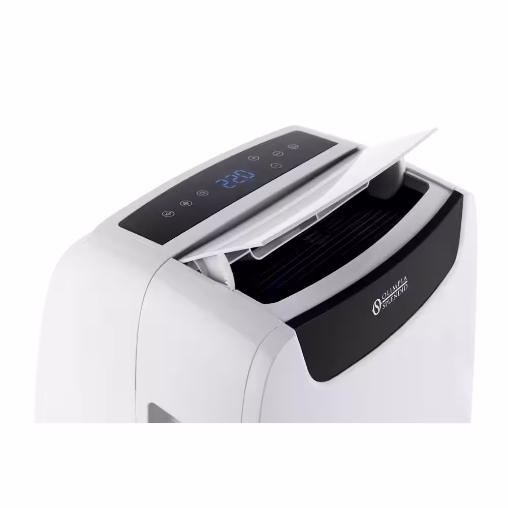 OLIMPIA SPLENDID 14,000 BTU Capacity for a 550 sq. ft. Space Portable Air Conditioner 3 in 1 (AC, Fan, Dehumidifier) with Remote in White