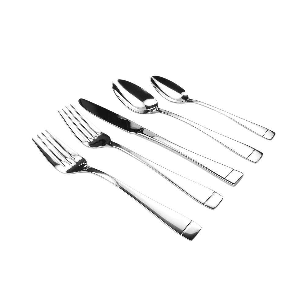 None Pearl 20-Piece Mirror 18/0 Stainless Steel Flatware Set (Service for 4)