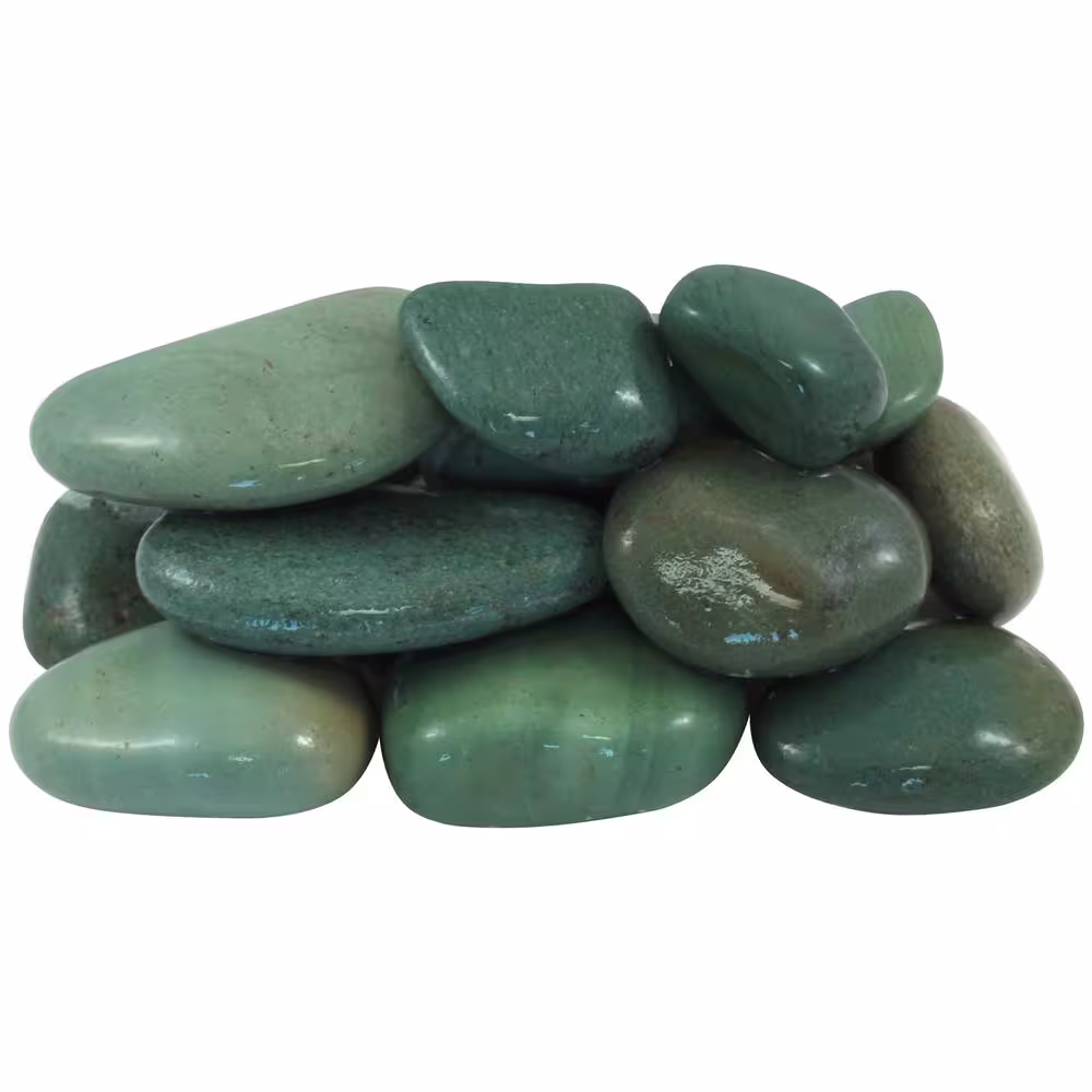 Rain Forest 0.25 cu. ft. 1 in - 3 in. Tahiti Green Beach Pebbles