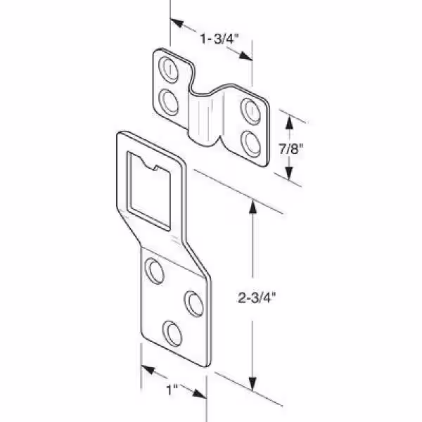 Prime-Line Heavy Duty Storm Window or Screen Panel Hangers, Stamped Steel (2-pack)
