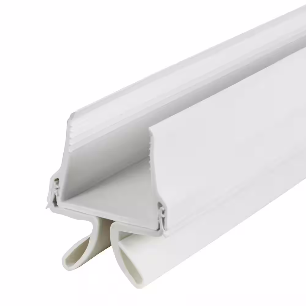 M-D Building Products 32 in. White Vinyl & Rubber Cinch Slide-On Interior Light & Sound Under Door Seal