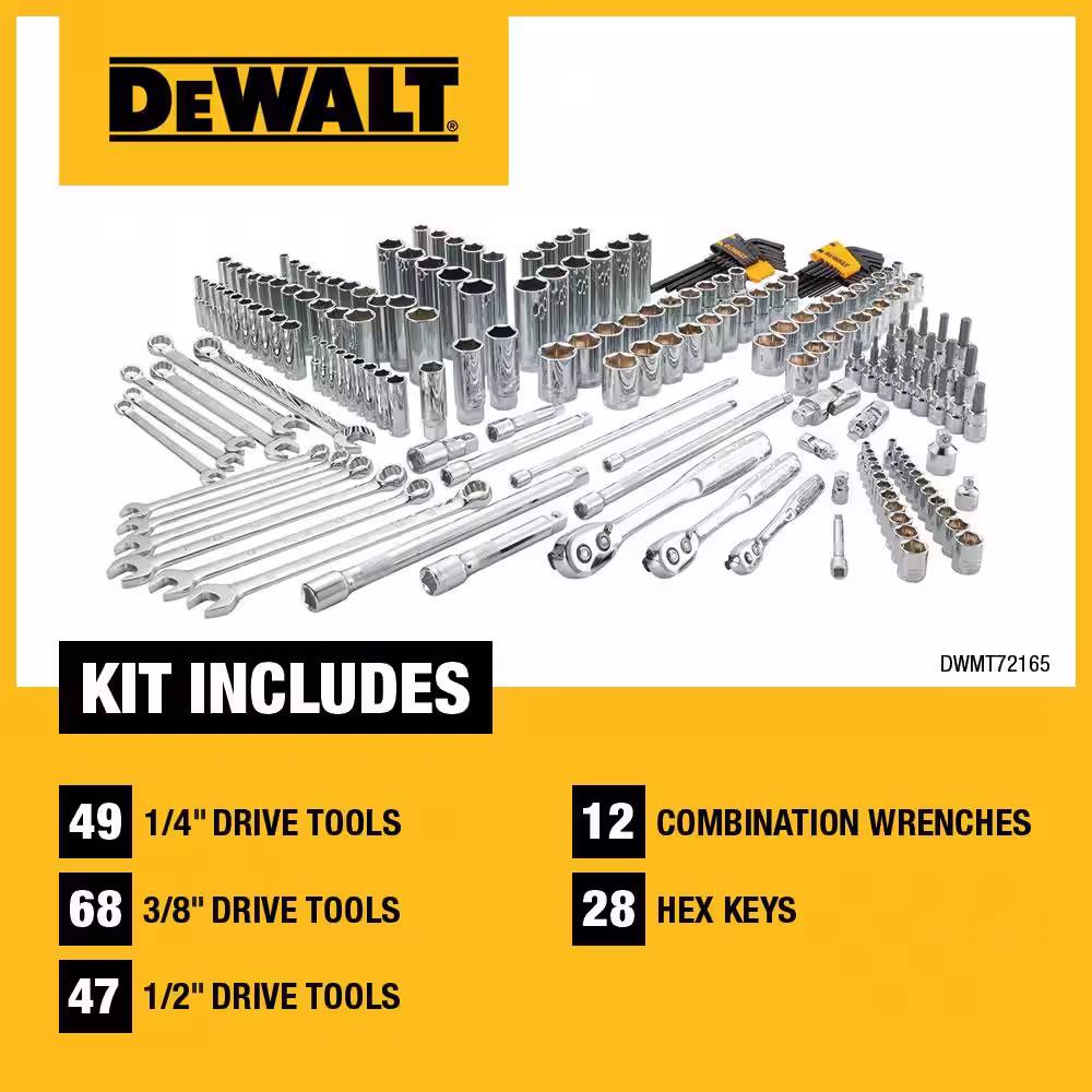 DEWALT Mechanics Tool Set (204-Piece)