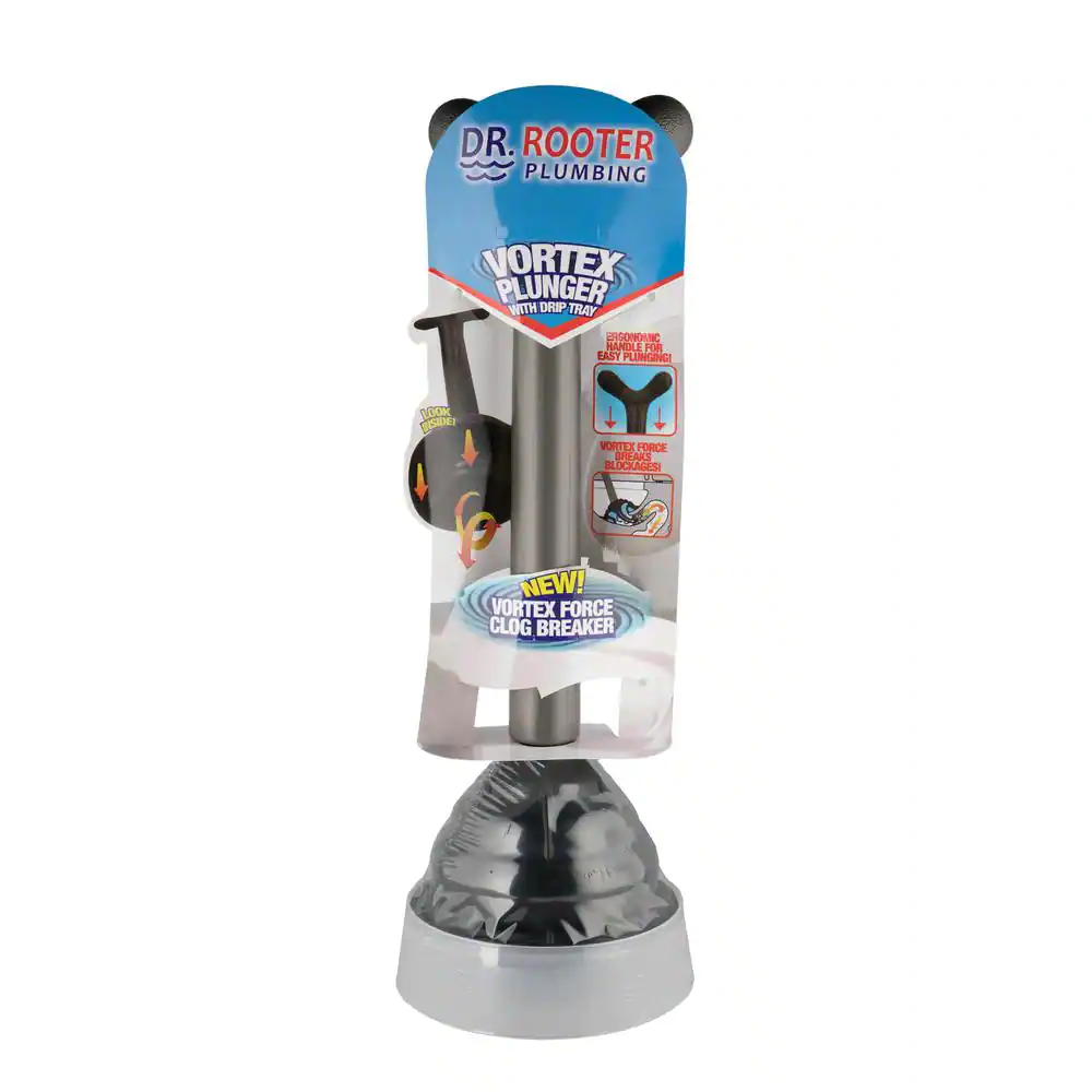 None Vortex Professional Grade Plunger with Drip Tray and Splash Guard