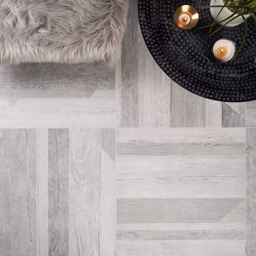Ivy Hill Tile Numa Silver 24.01 in. x 24.01 in. Matte Porcelain Floor and Wall Tile (16.03 sq. ft./Case)