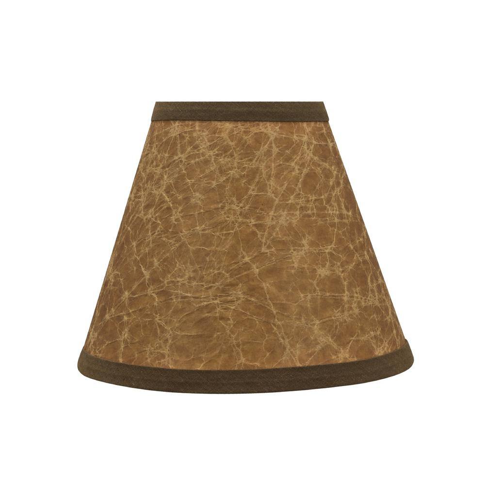 Aspen Creative Corporation 6 in. x 5 in. Dark Brown Hardback Empire Lamp Shade (5-Pack)