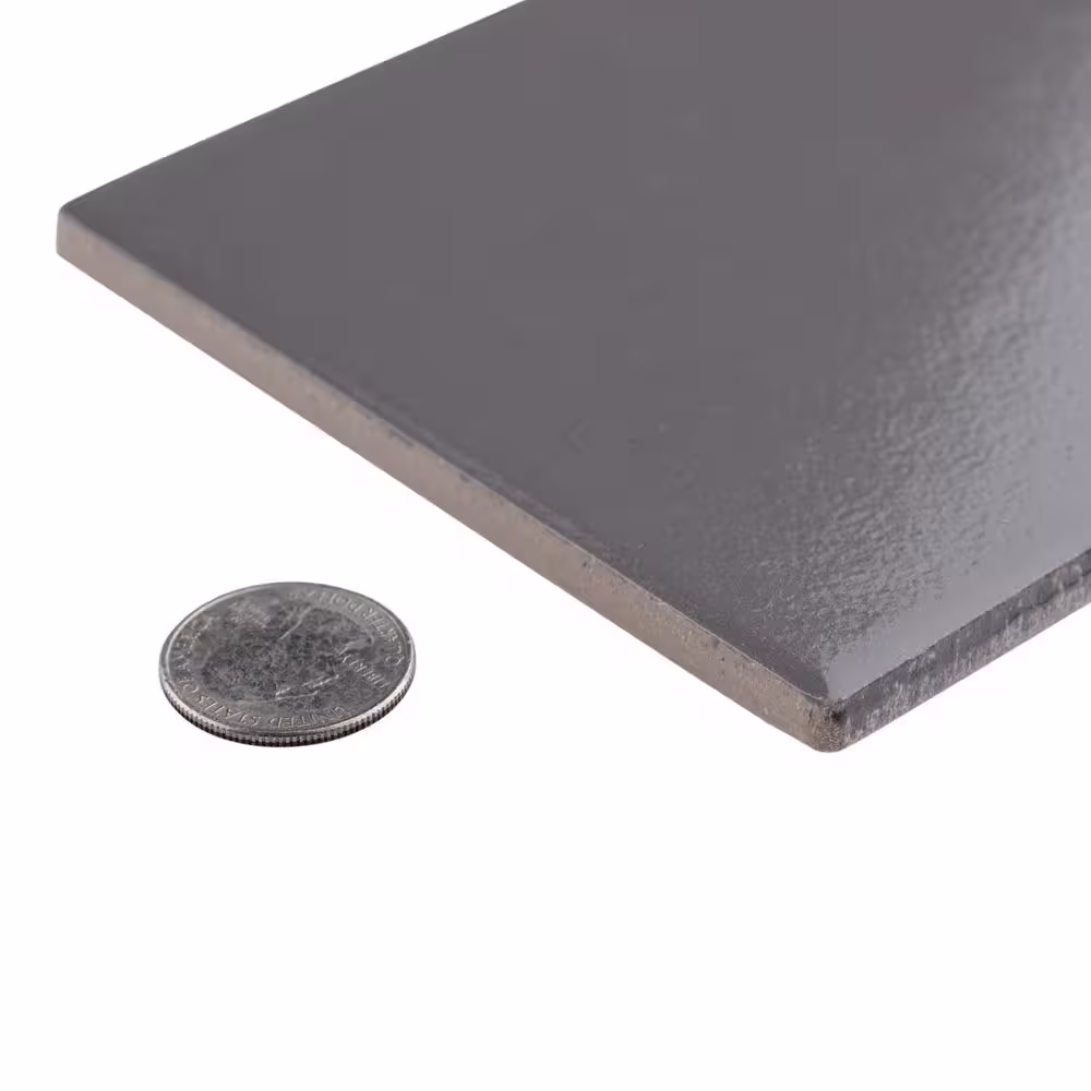 Merola Tile BioTech Piscina Brick Dark Grey Glossy 4-3/4 in. x 9-5/8 in. Porcelain Floor and Wall Tile (11.22 sq. ft./Case)