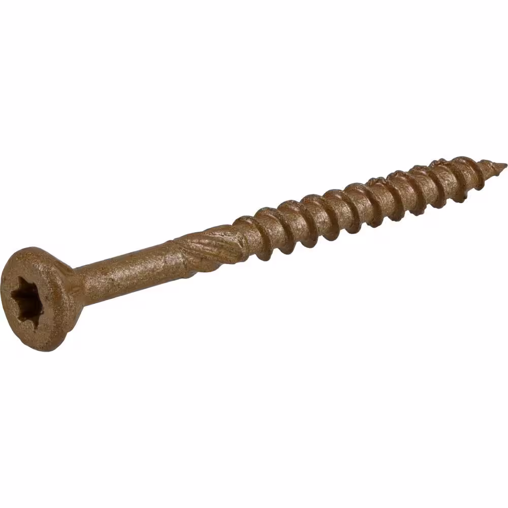 Everbilt #8 x 2 in. Star Drive Flat Head Exterior Wood Screws 5 lbs.-Box (767-Piece)