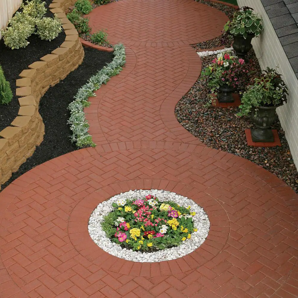 Pavestone Holland 7.87 in. L x 3.94 in. W x 2.36 in. H 60 mm Red Concrete Paver (480-Piece/103 sq. ft./Pallet)