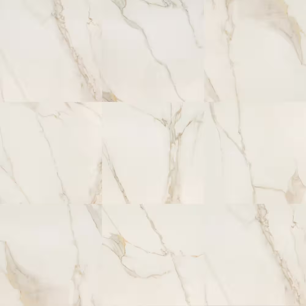 MSI Calacatta Kofi White 35 in. x 35 in. Polished Porcelain Floor and Wall Tile (17.01 sq. ft./Case)