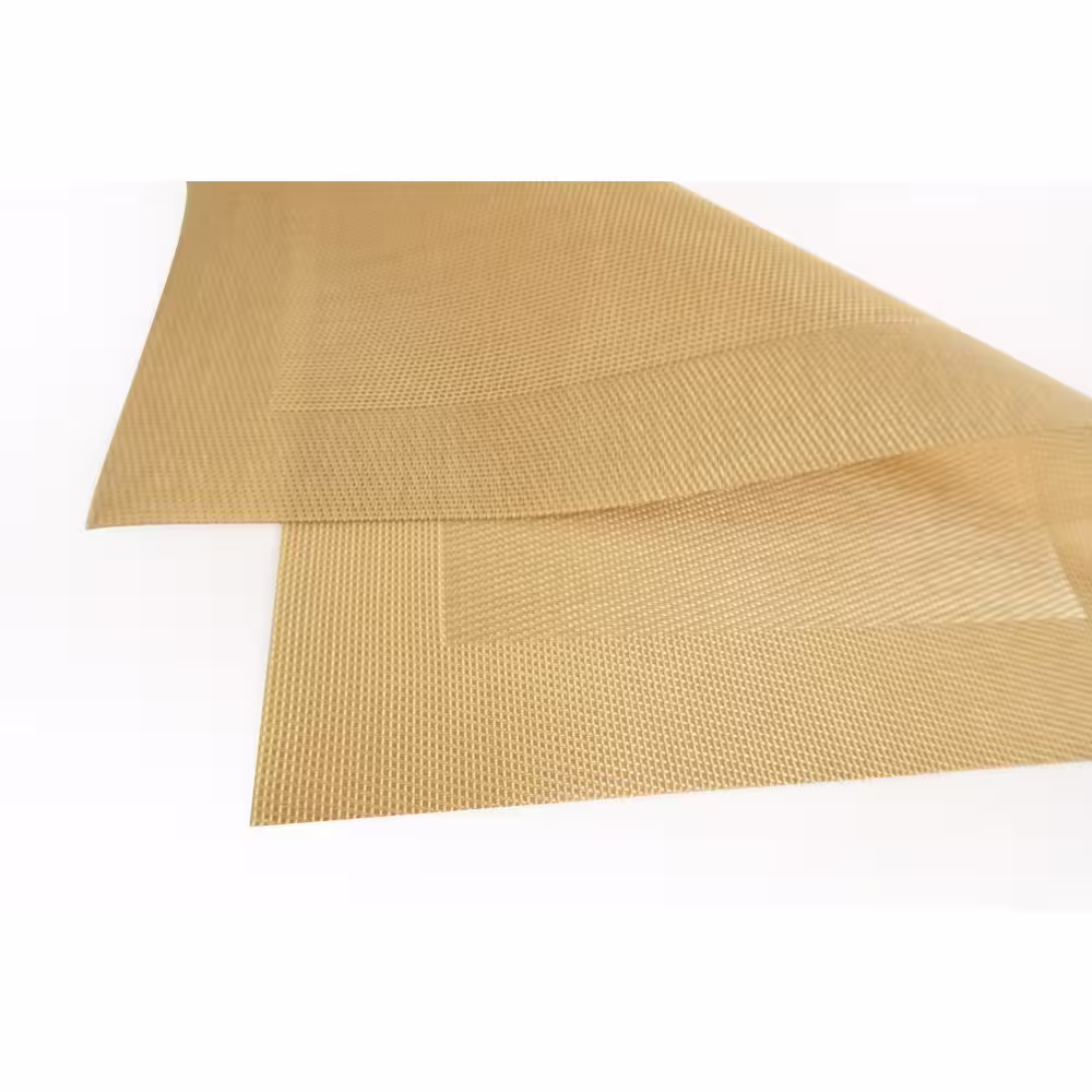 Dainty Home Napa Gold Textilene Placemat (Set of 4)
