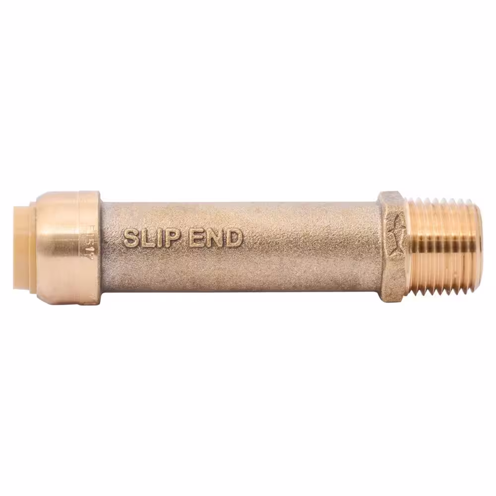 SharkBite 1/2 in. Push-to-Connect x MIP Brass Slip Adapter Fitting