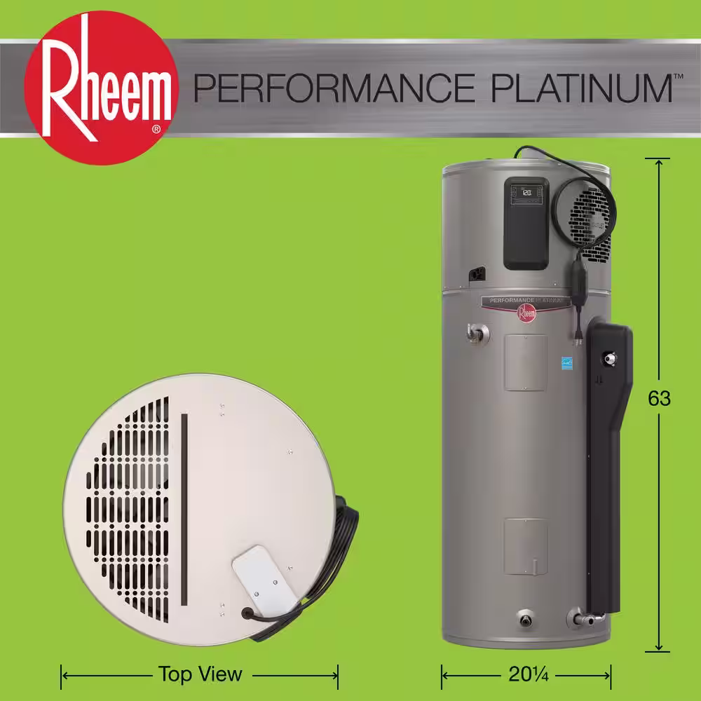 Rheem Performance Platinum ProTerra 40 Gal. Tall 0W Element Residential Electric Water Heater w/Heat Pump and 10-Year Warranty