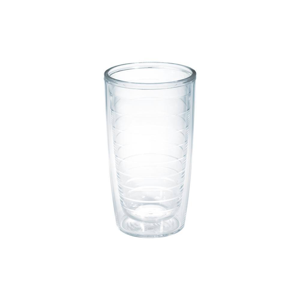 Tervis Clear Plastic 16 oz. 4-Pack Double Walled Insulated Tumbler No Lid