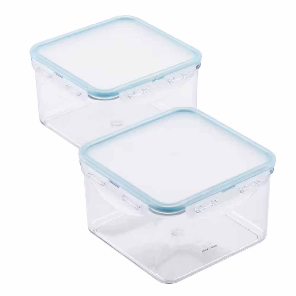 None Tritan 2-Piece 44 oz. Square Food Storage Container Set