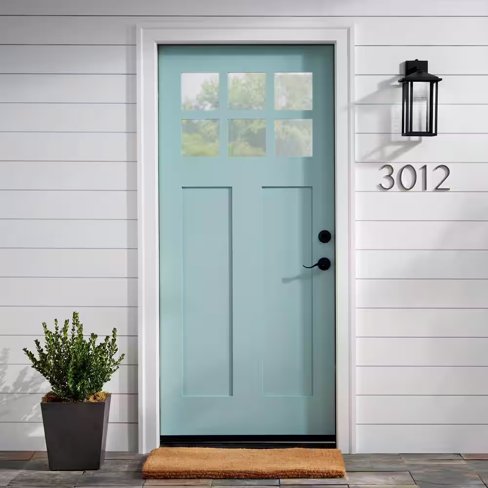 Everbilt 5 in. Satin Nickel Floating or Flush Plated House Number 2