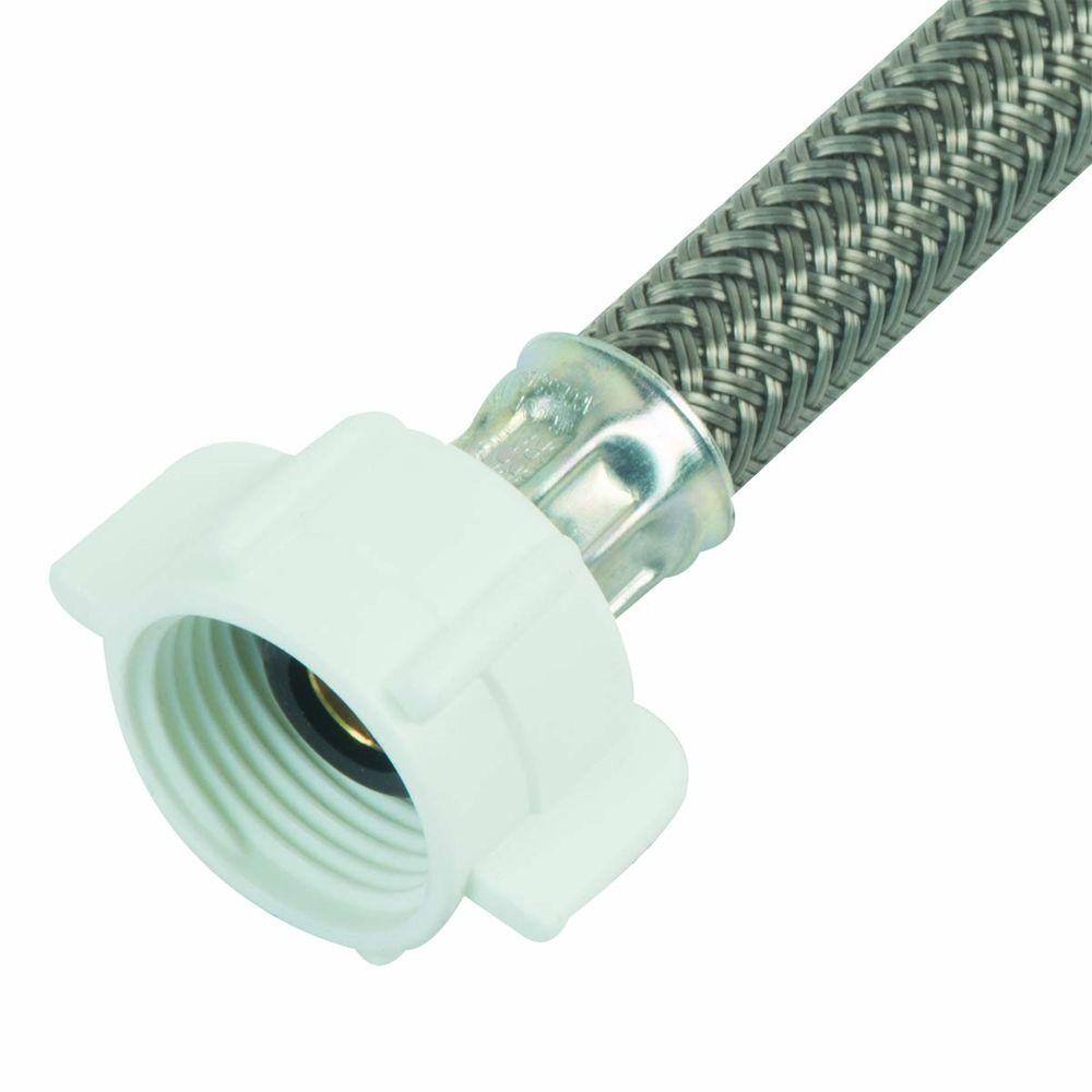 BrassCraft 3/8 in. Flare x 7/8 in. Ballcock Nut x 16 in. Braided Polymer Toilet Supply Line