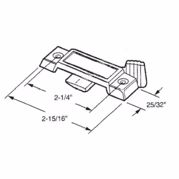 Barton Kramer Black Single Hung Window Sash Lock