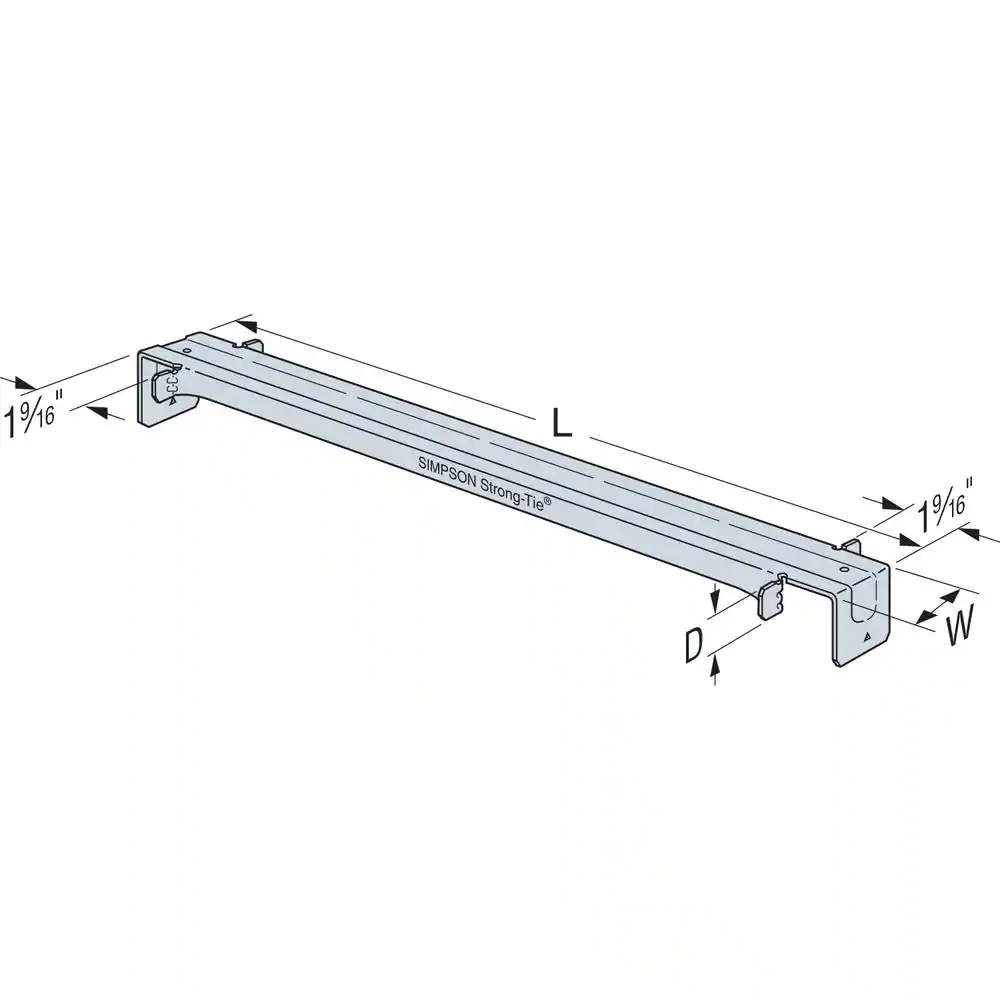 Simpson Strong-Tie TSBR 22-Gauge Galvanized Truss Spacer-Restraint