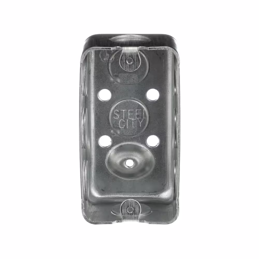 None 4 in. 2-1/8 in. Steel Handy Box