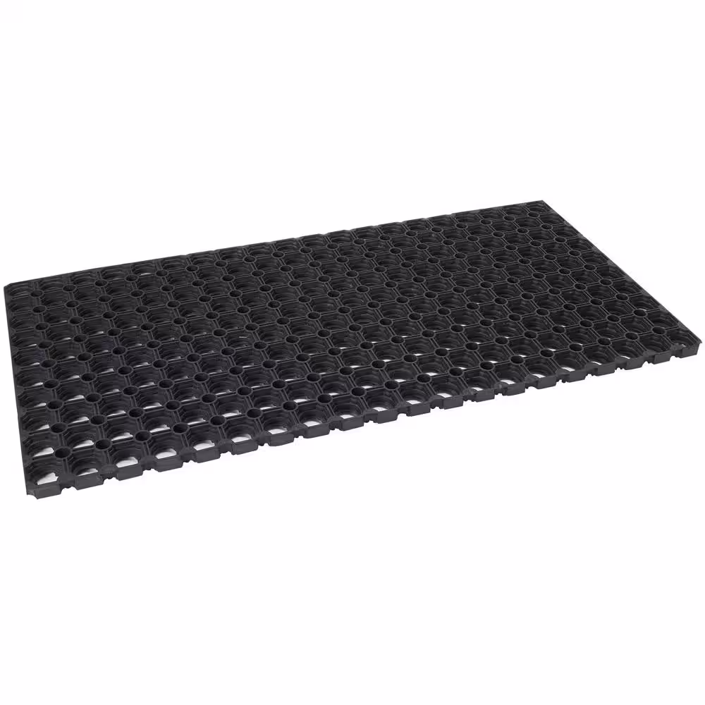 ENVELOR:Envelor Durable Sturdy Anti-Fatigue 32 in. x 47 in. Commercial Indoor Outdoor Multipurpose Drainage Rubber Collection Floor Mat