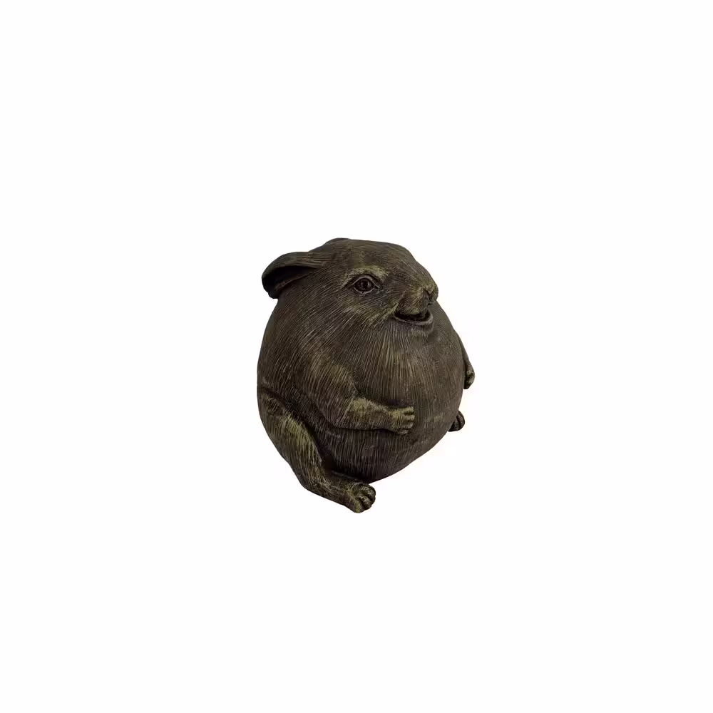 None 8 in. Polyresin Chubby Rabbit