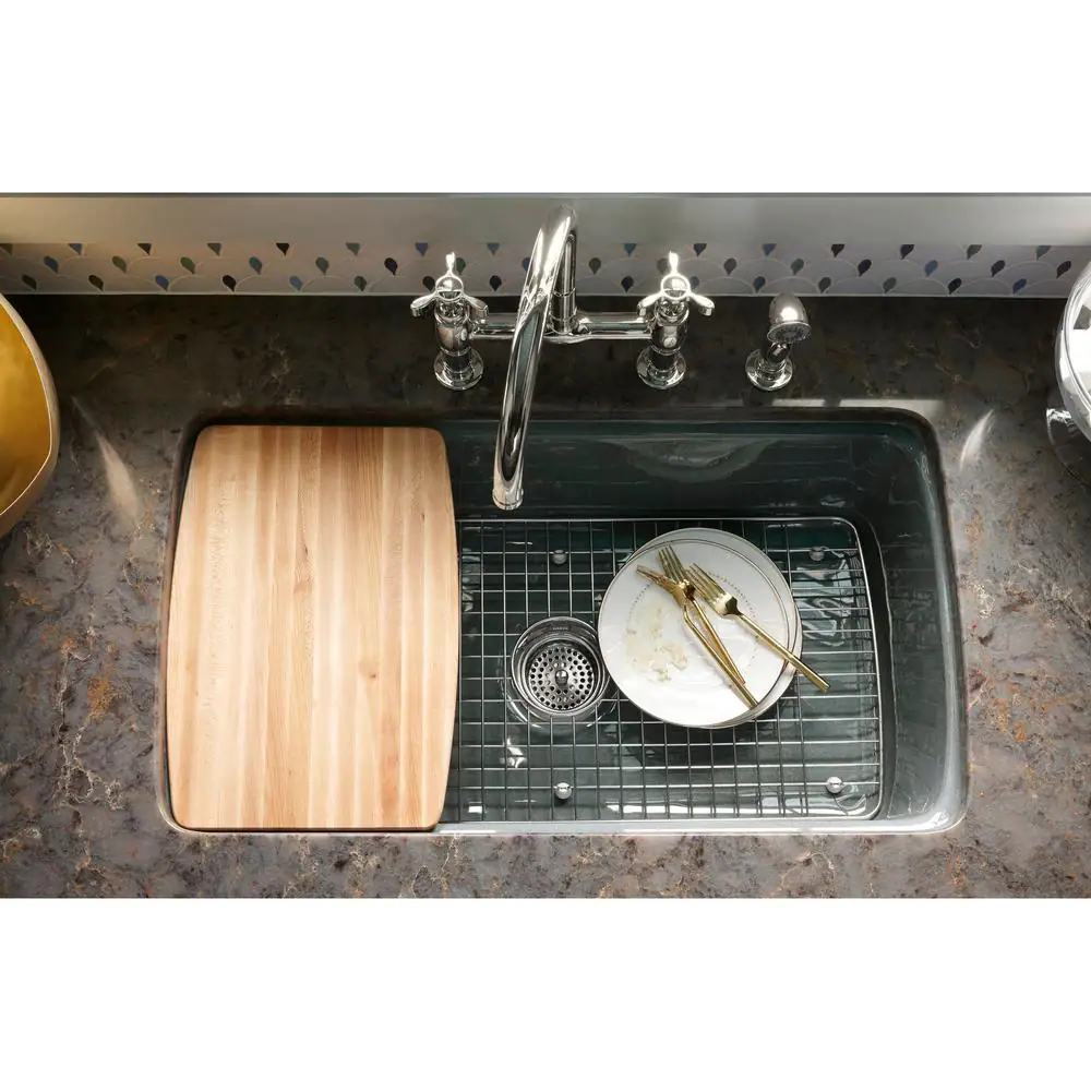 KOHLER Cape Dory 27-1/2 in x 13-3/8 in. Bottom Sink Bowl Rack in Stainless Steel
