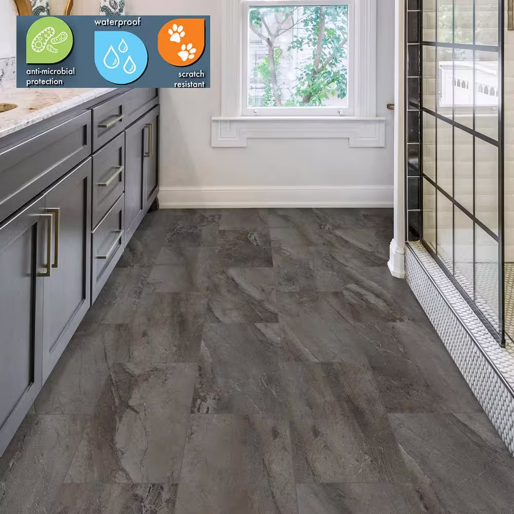 Lifeproof Matlacha Quartzite 12 MIL x 12 in. W x 24 in. L Click Lock Waterproof Vinyl Tile Flooring (23.8 sqft/case)