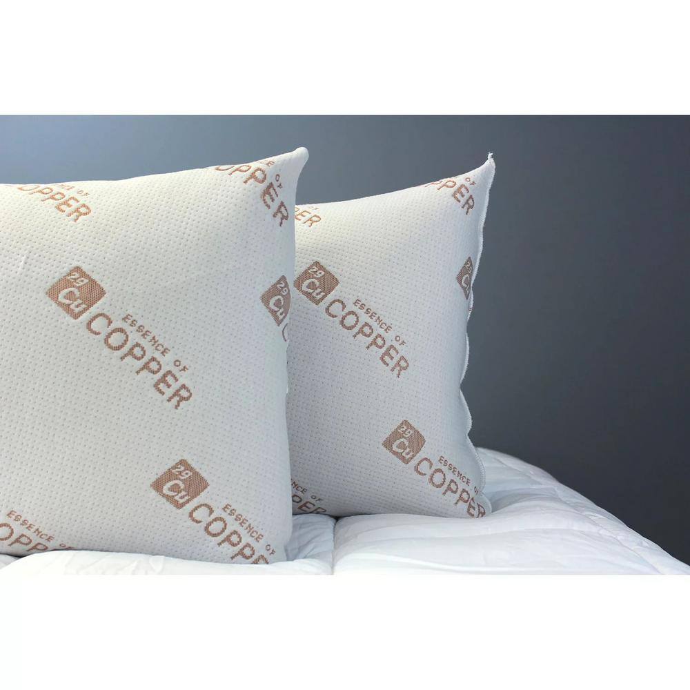 Essence Of Copper Copper-Infused Hypoallergenic Down Alternative Jumbo Pillows (Set of 4)