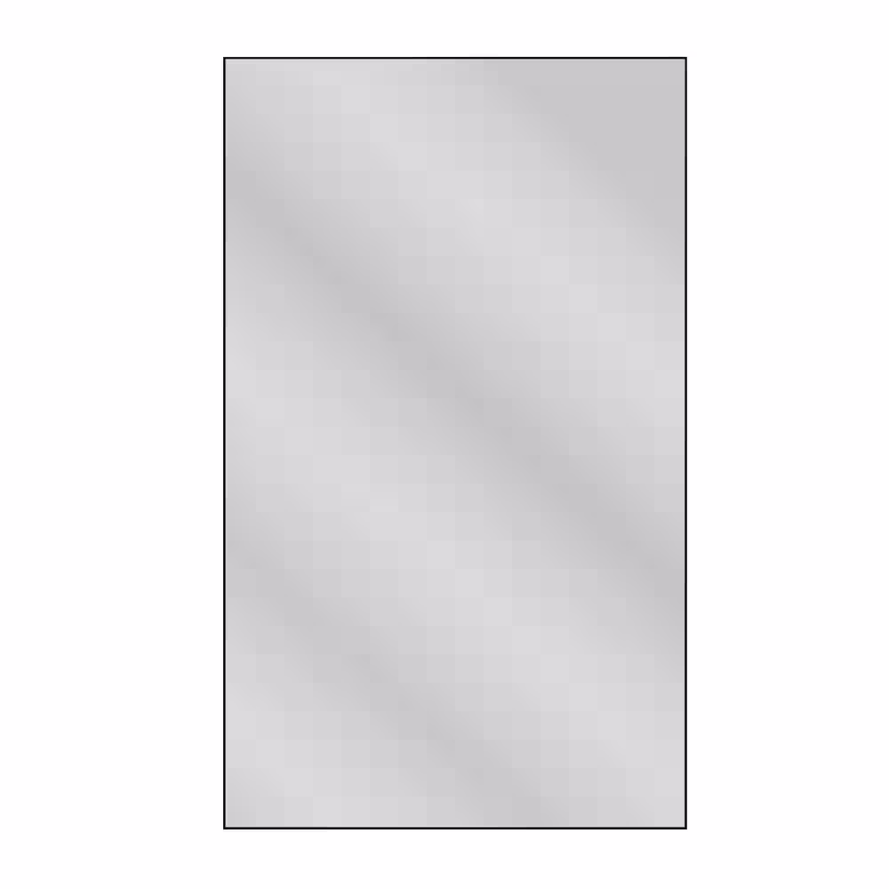 None 36 in. W x 60 in. H Rectangle Big Wall Mirror for Bathroom, Black Modern Wall Mirrors with Aluminum Frame Hangs