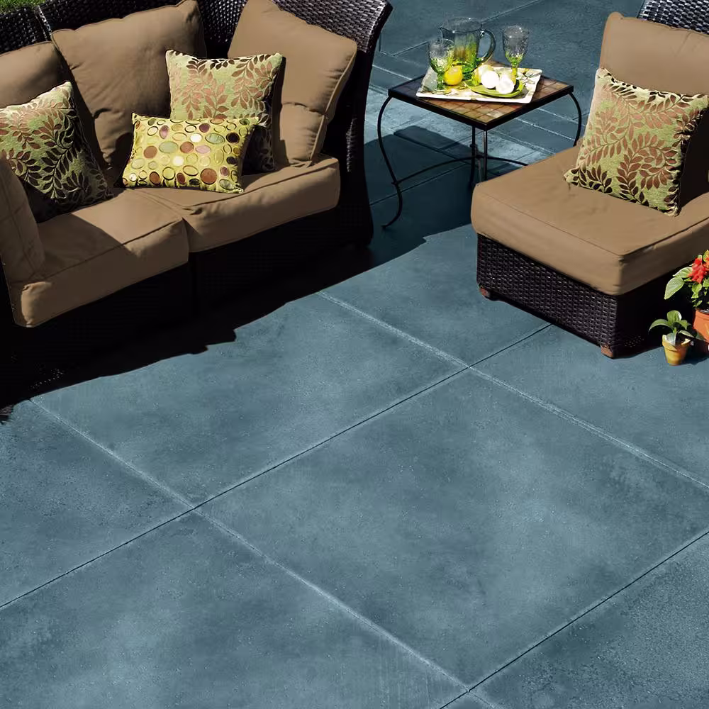 BEHR PREMIUM 1 gal. #DCS-827 Late Sky Semi-Transparent Flat Interior/Exterior Decorative Concrete Stain