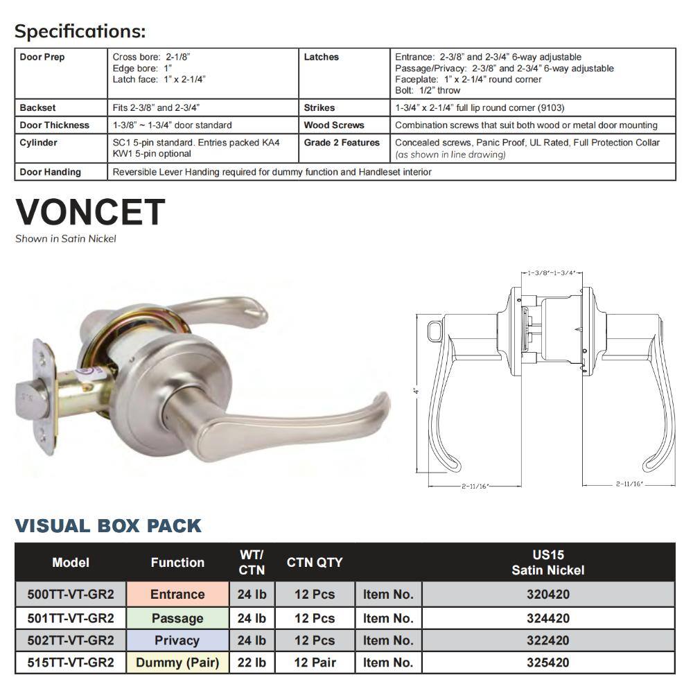 DELANEY HARDWARE VL Series Contemporary Style Tuscany Bronze Straight Flat Single Dummy Door Lever