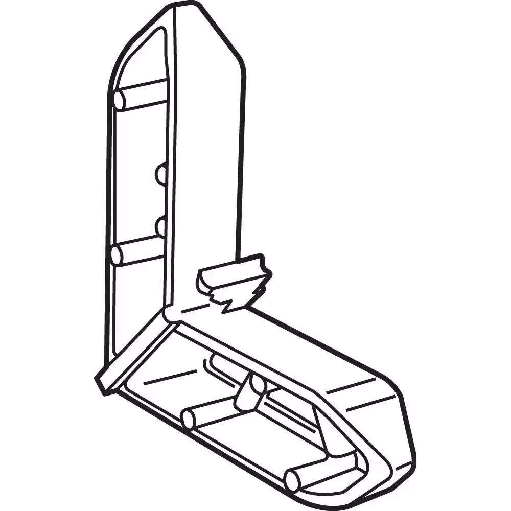 Prime-Line 3/4 in. x 7/16 in., Champagne Plastic, Miter Cut Screen Frame Corners, Pella (20-pack)