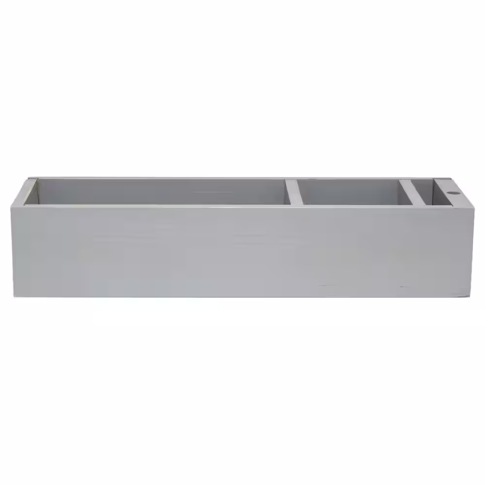 Elegant Designs 17 in. x 5.50 in x 3.50 in Gray Wash Wooden Countertop Organizer with Take 1 or Do The Dishes You Choose and Marker Slot