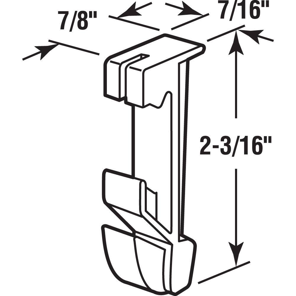 Prime-Line International Lift Hook for Right Handed Balance (2-pack)