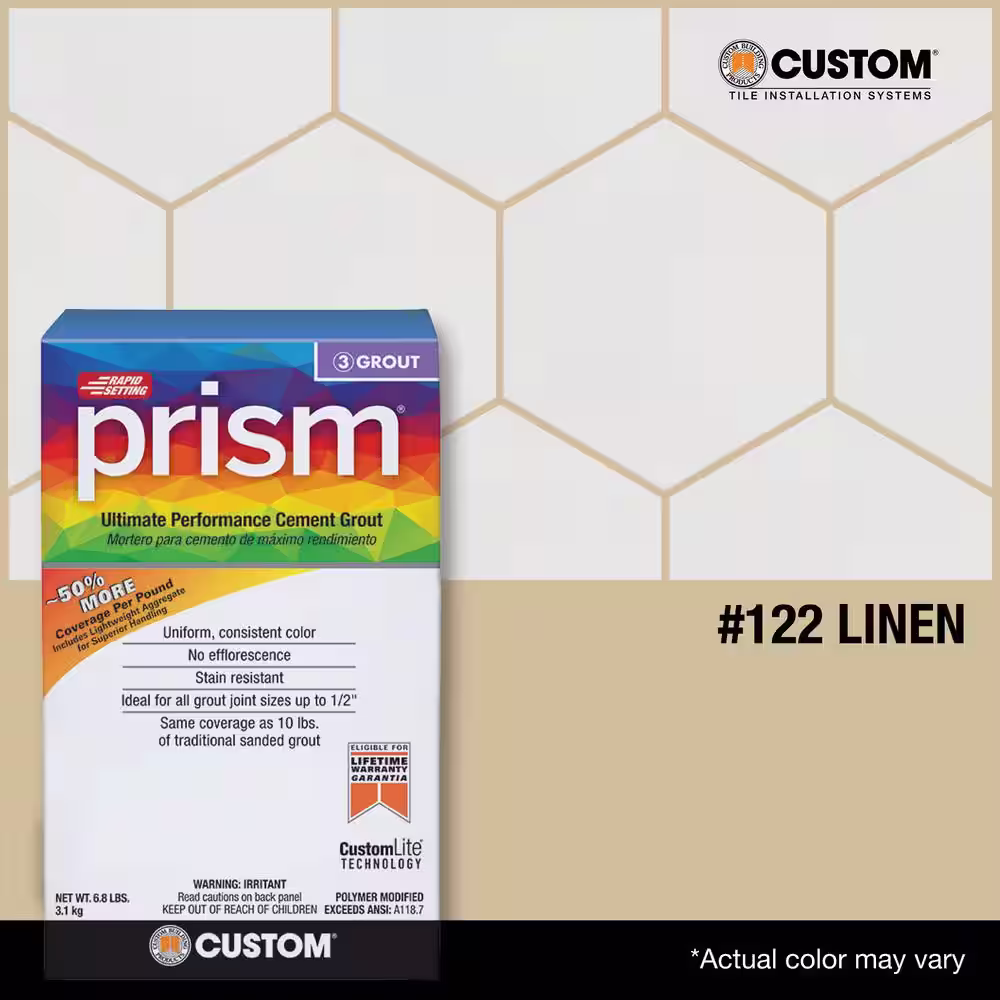 Custom Building Products Prism #122 Linen 17 lb. Ultimate Performance Grout