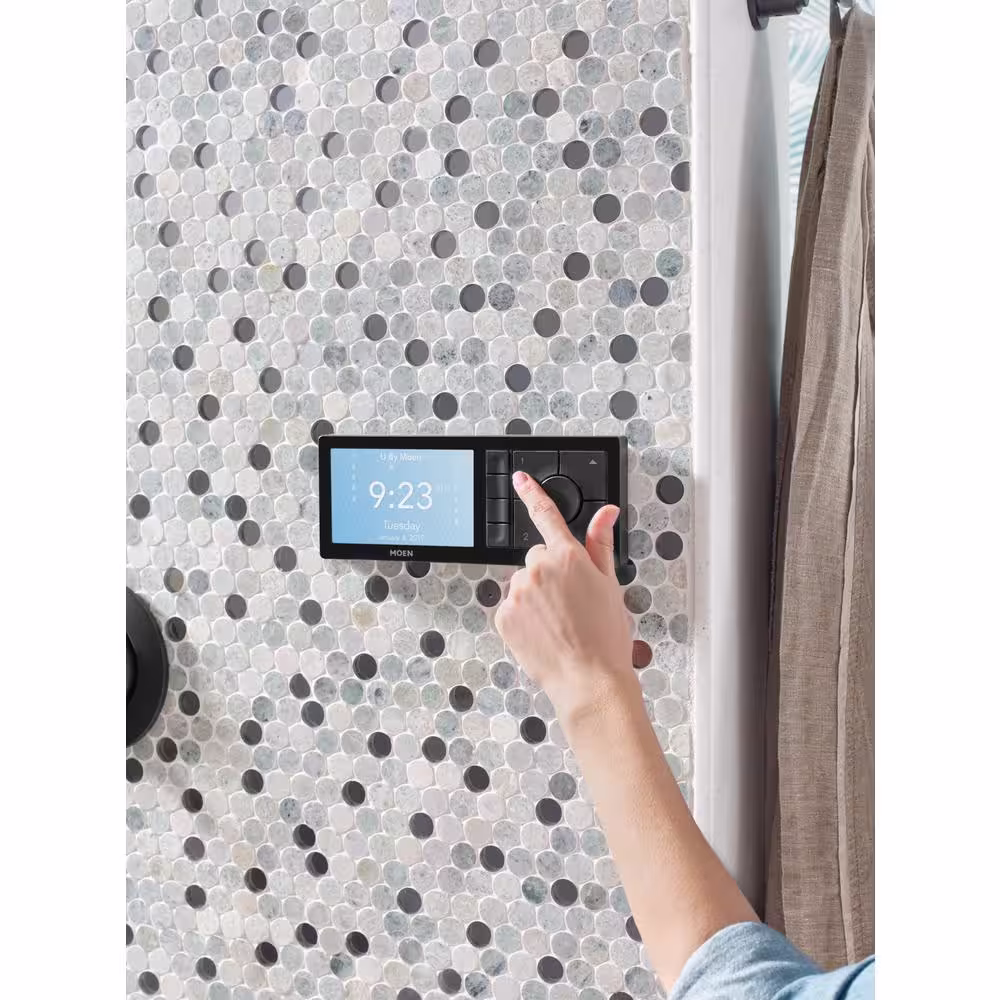 MOEN Smart Shower 2-Outlet Digital Shower Controller in Matte Black