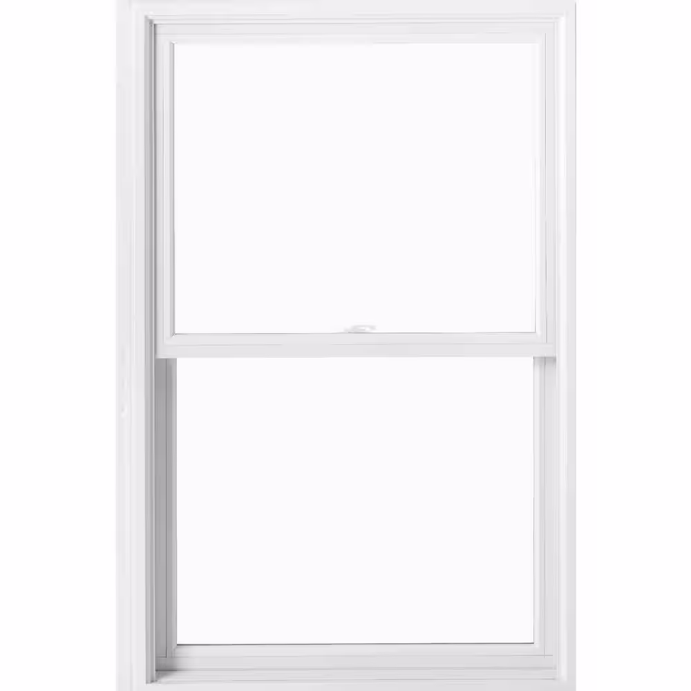 Andersen 31-1/2 in. x 41-1/2 in. 200 Series White Double-Hung Clad Wood Window with White Interior, Low-E Glass & White Hardware