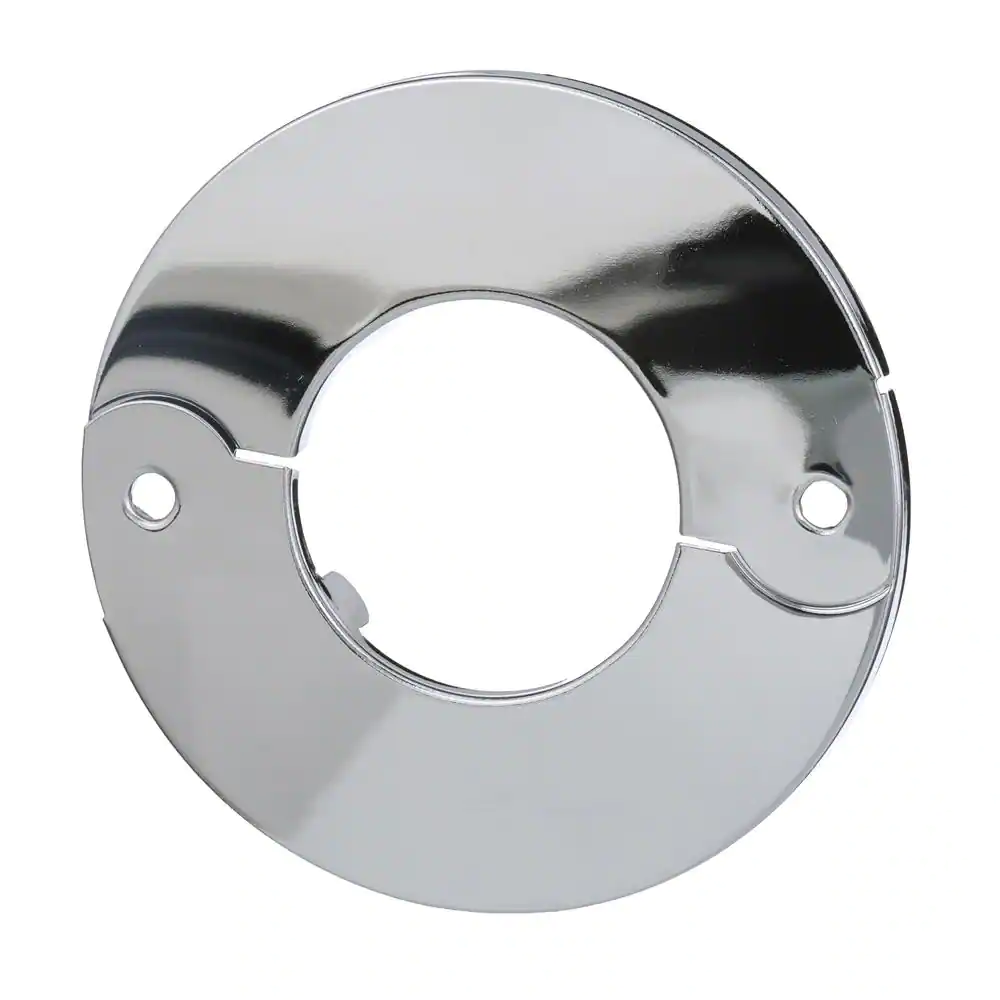 Oatey 1-1/4 in. Chrome-Plated Steel Iron Pipe Size Split Flange Escutcheon Plate