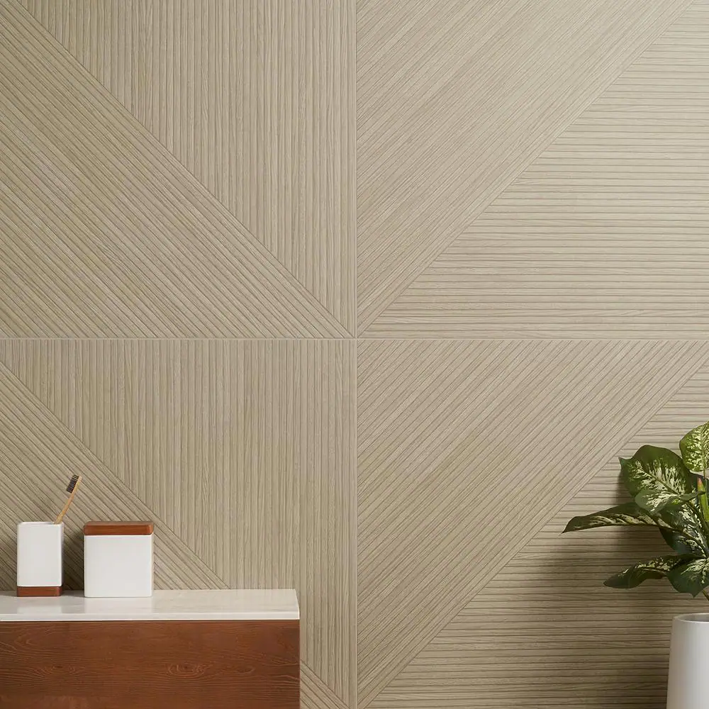 Ivy Hill Tile Luxury Ribbed Oak 23.62 in. x 47.24 in. Matte Porcelain Wall Tile (15.49 sq. ft./Case)