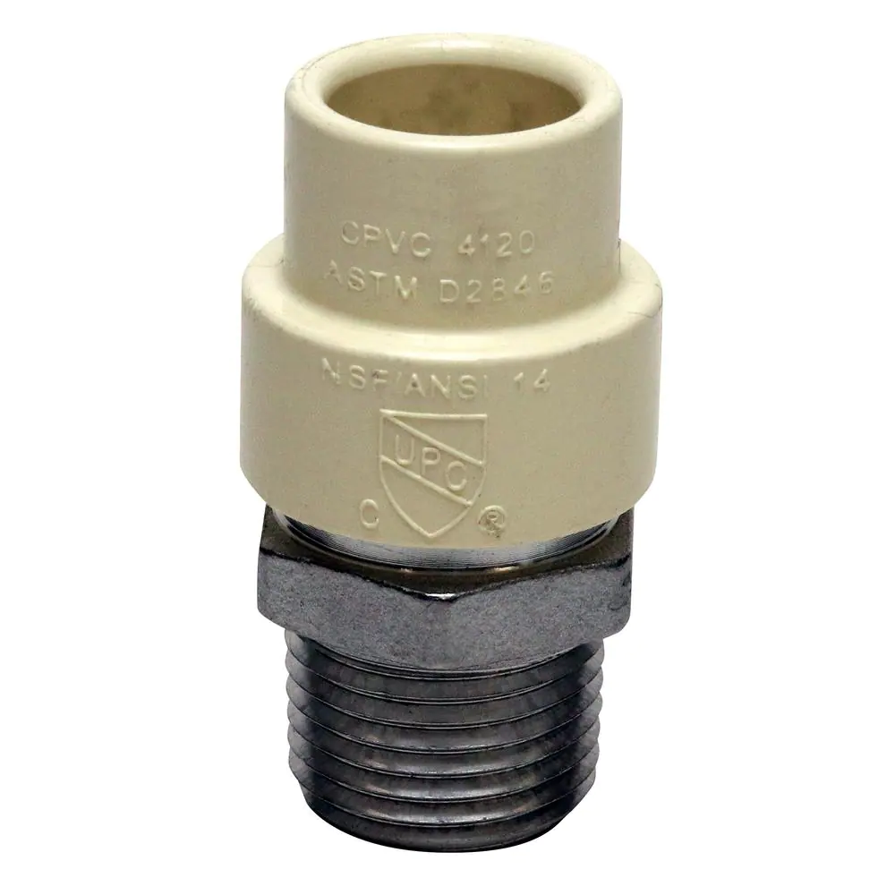 Apollo 1/2 in. x 1/2 in. CPVC CTS Slip Stainless Steel MPT Adapter