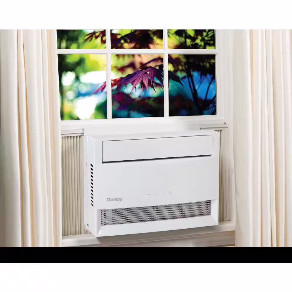 Danby 12000 BTU 115-Volt 550 sq.ft. Window Air Conditioner with Wi-Fi and Remote in White