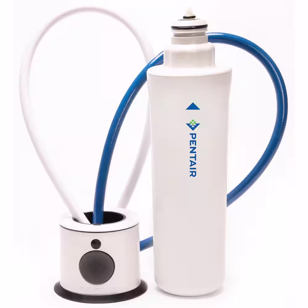 OmniFilter Undersink Full Flow Water Filtration System with Filter Life Indicators in Grey