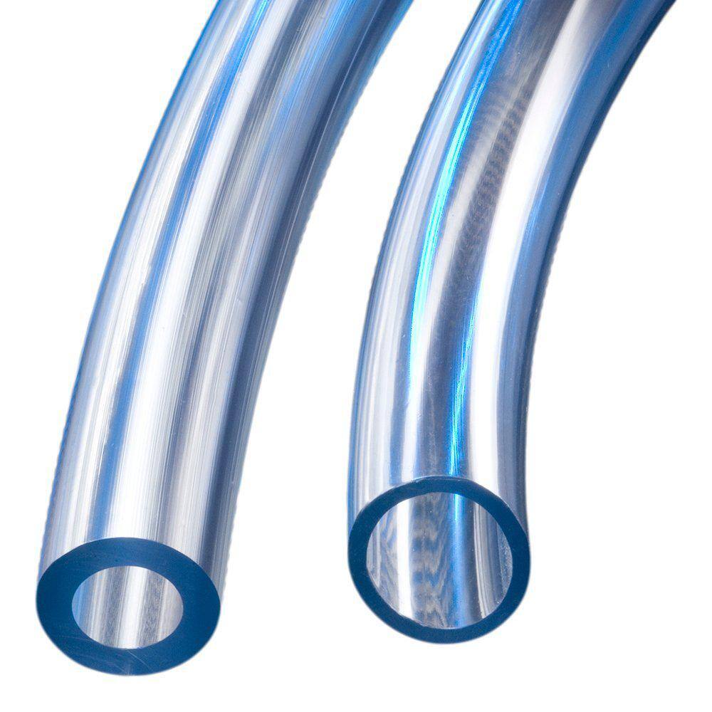 HYDROMAXX 1 in. I.D. x 1 1/4 in. O.D. x 100 ft. Crystal Clear Flexible Non-Toxic, BPA Free Vinyl Tubing